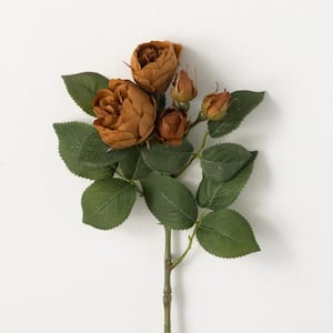 15 " Artificial Antique Brown Blooming Roses