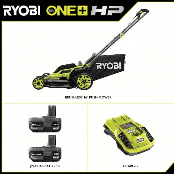 GeekDad Review: Ryobi 18V One+ Battery-Powered 16-Inch Lawnmower - GeekDad