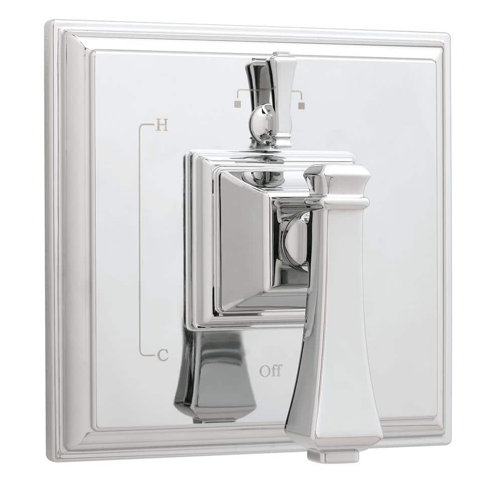 Polished Chrome Wall-Mounted Lever Shower Valve Trim