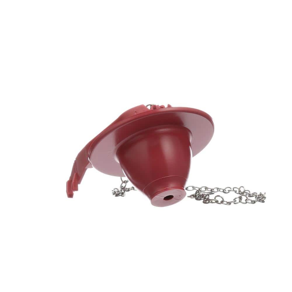Red Microban Chemical Resistant Toilet Flapper