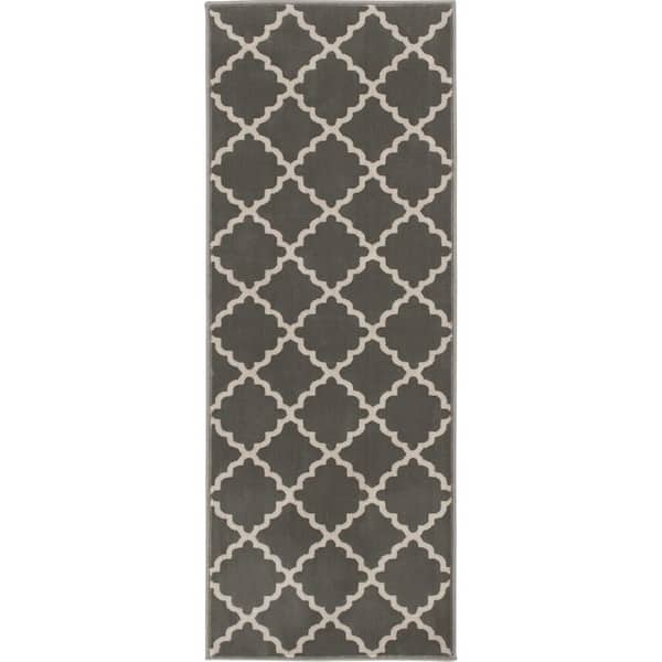 Natco Stratford Lucette Sterling/Birch 26 in. x Your Choice Length Stair Runner Rug