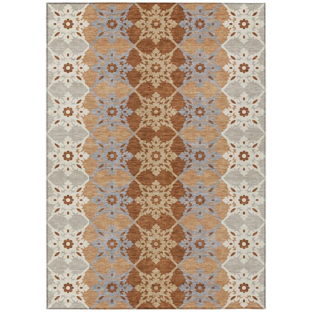 Chantille Machine Washable Indoor/Outdoor Abstract ACN2759 Copper 10 ft. x 14 ft. Area Rug price history on PriceWatchPro