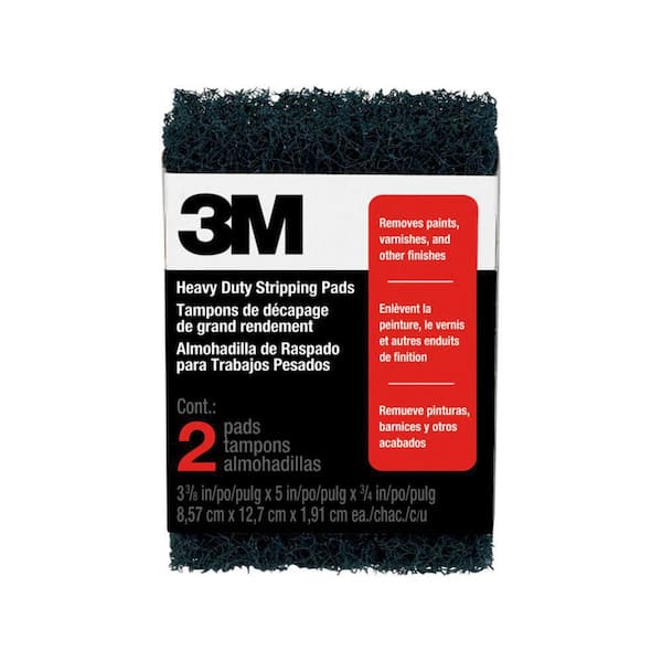 3M 3-3/8 in. x 5 in. x 3/4 in. Heavy-Duty Stripping Pads (2-Pack)