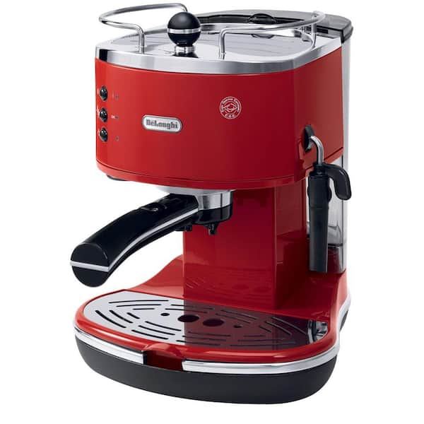 DeLonghi Icona Espresso 15-Bar Red Espresso Machine and Cappuccino Maker