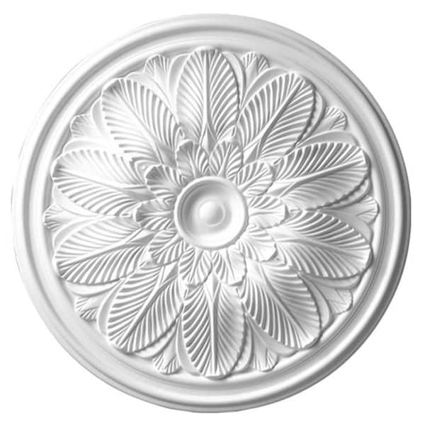 American Pro Decor 22-5/8 in. x 1-3/4 in. Leaf Polyurethane Ceiling Medallion