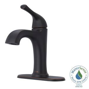 Ladera 4 in. Centerset Single-Handle Bathroom Faucet in Tuscan Bronze (2-Pack)