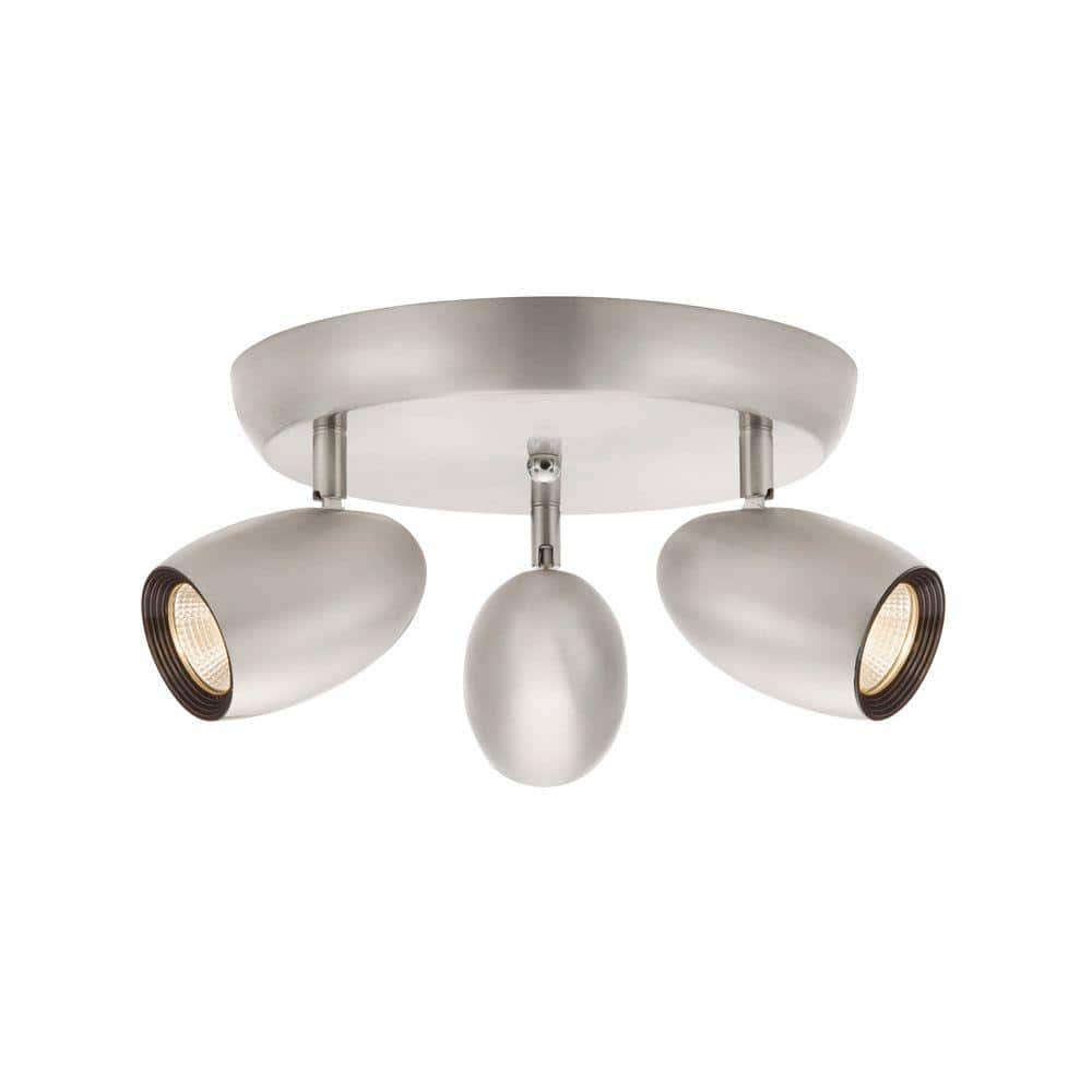 hampton bay 3 light white ceiling spotlight