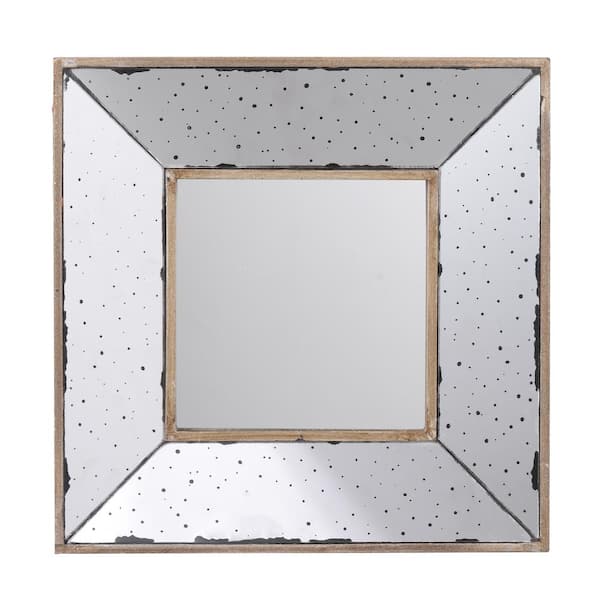 A & B Home Marilyn 12 in. x 12 in. Classic Square Framed Antique Decorative Mirror