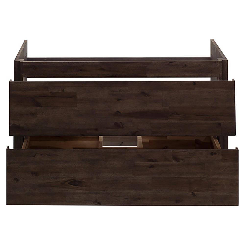 Formosa 47" Brown Acacia Wall-Mounted Single Vanity Base