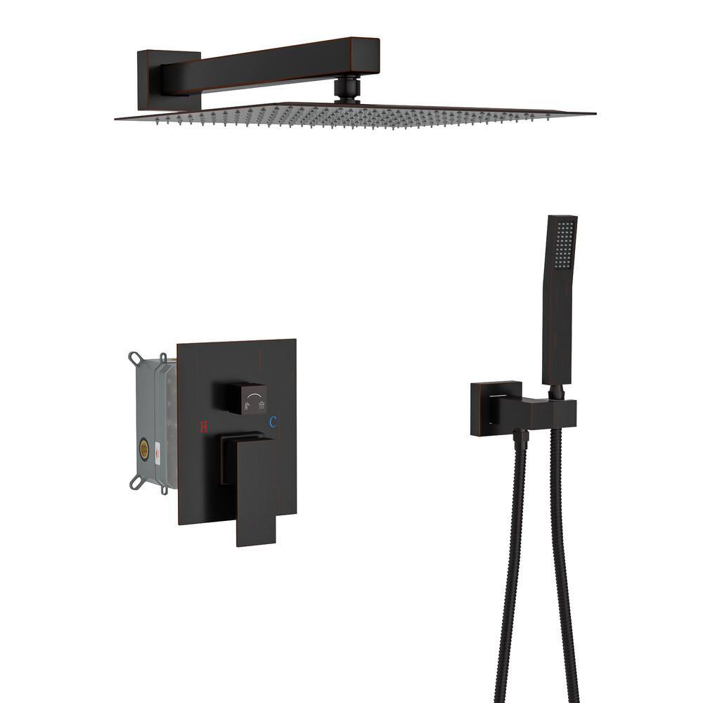 Single-Handle 1-Spray Dual ShowerHeads Shower Faucet 1.8 GPM with Pressure Balance&Rough-in. Valve in Oil-Rubbed Bronze price history on PriceWatchPro