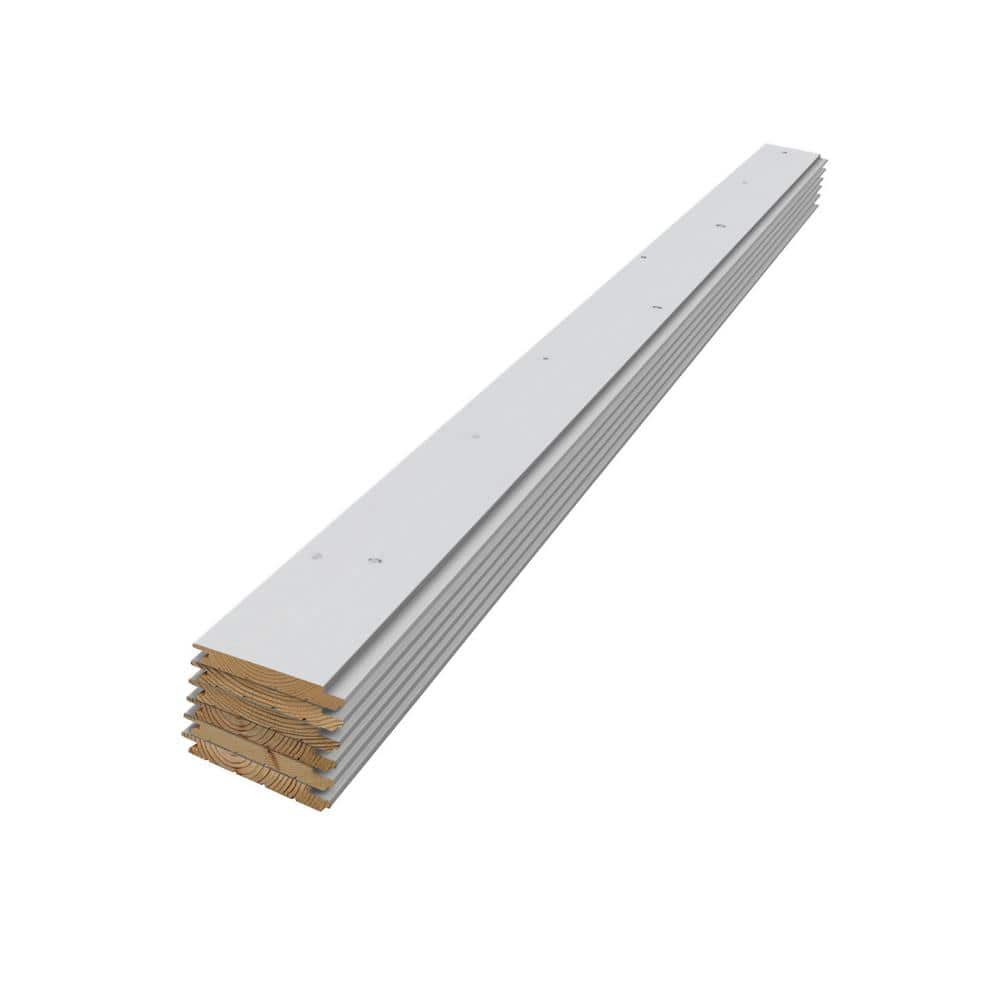 UFPEdge 1 in. x 6 in. x 8 ft. Whitewash Spruce Shiplap Prefinished