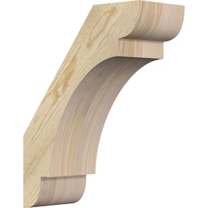6''W x 14''D x 18''H Olympic Rough Sawn Knee Brace, Douglas Fir