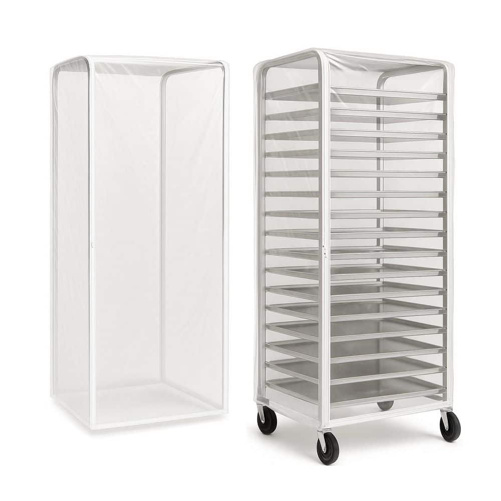 Wudkey 28 in. D x 23 in. W x 64 in. H Bun Rack Cover with 4 Sided