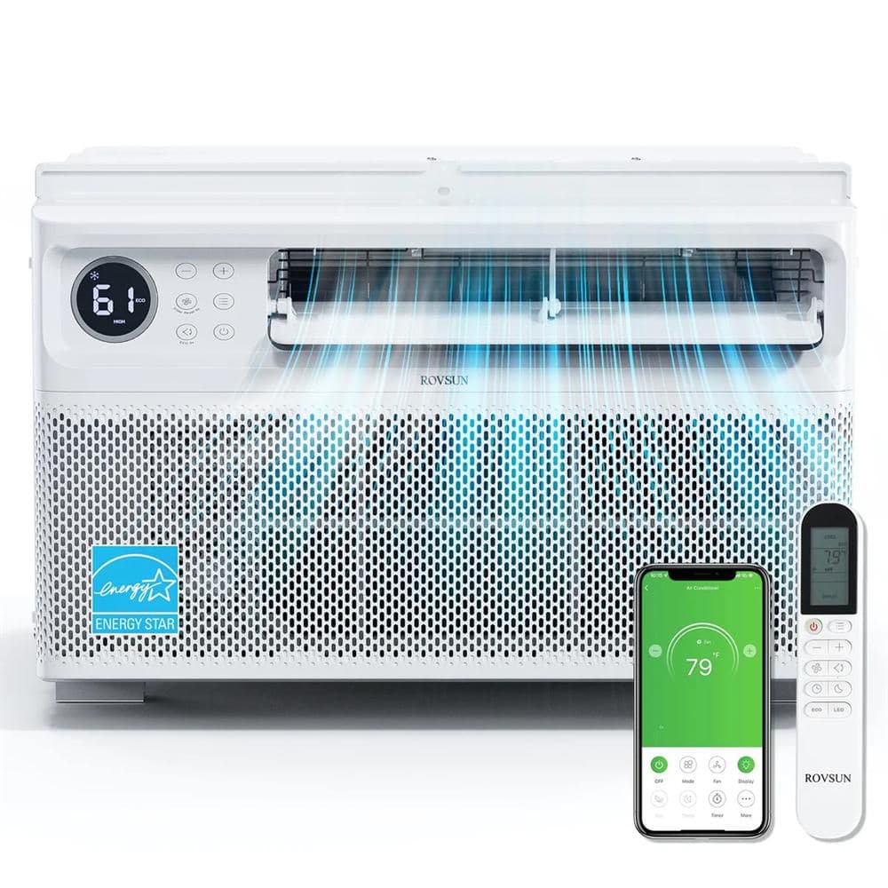 10,000 BTU (DOE) 115 Volts Inverter WIFI Window Air Conditioner 450 sq. ft. with Remote in White price history on PriceWatchPro