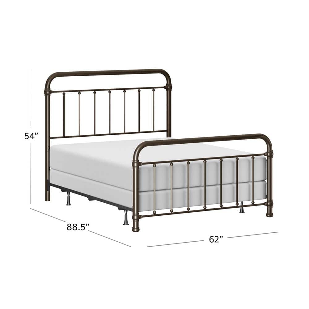 Kirkland Bronze Queen Bed with Bed Frame - thumbnail 6