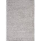 Malibu Shag Silver 7 ft. x 10 ft. Shag Contemporary Area Rug
