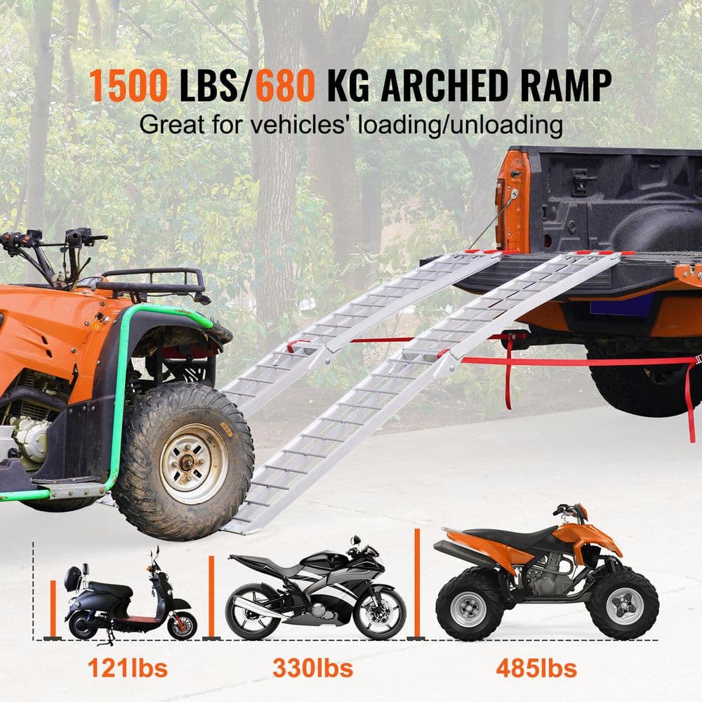 Heavy-Duty Aluminum Foldable Loading Ramps for Trucks and Trailers