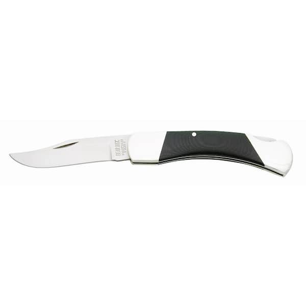 Bear and Son Cutlery 3-3/4 in. Stainless Steel Black Midsize Lockback Knife