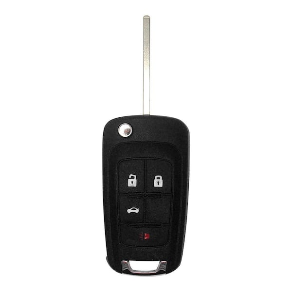 DIY Simple Key Programmer, Remote Key Fob for Buick, Chevrolet, GMC - 4 Button Flip Key:Trunk Release,Lock,Unlock,Panic