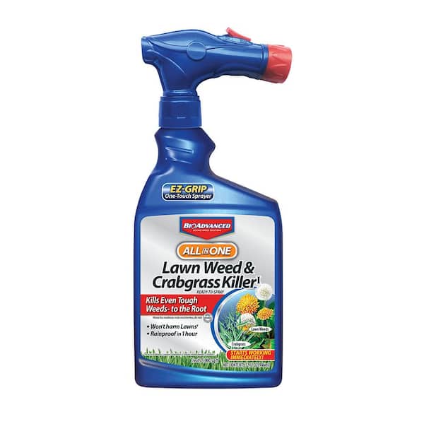 BIOADVANCED 32 oz. Ready-to-Spray All-in-1 Lawn Weed and Crabgrass Killer