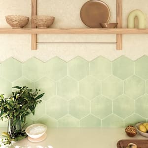 Horizon Hex Verde 7-3/4 in. x 9 in. Ceramic Floor and Wall Tile (8.88 sq. ft./Case)