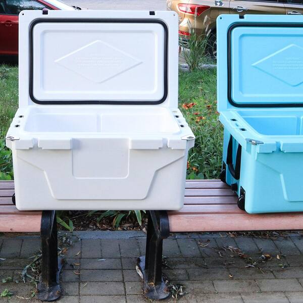 65 Qt. Hot Selling Blue Color Outdoor Cooler Fish Ice Chest Box 2024  Popular Camping Cooler Box MM-W136458178 - The Home Depot