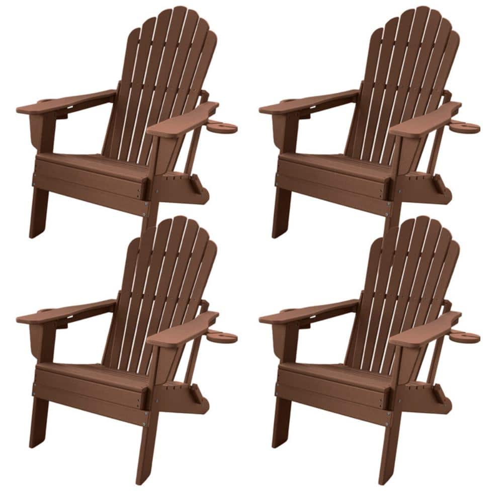4PCS Upgraded Folding All-Weather HDPE Adirondack Chair with Dual Cup Holders and Phone Slot price history on PriceWatchPro