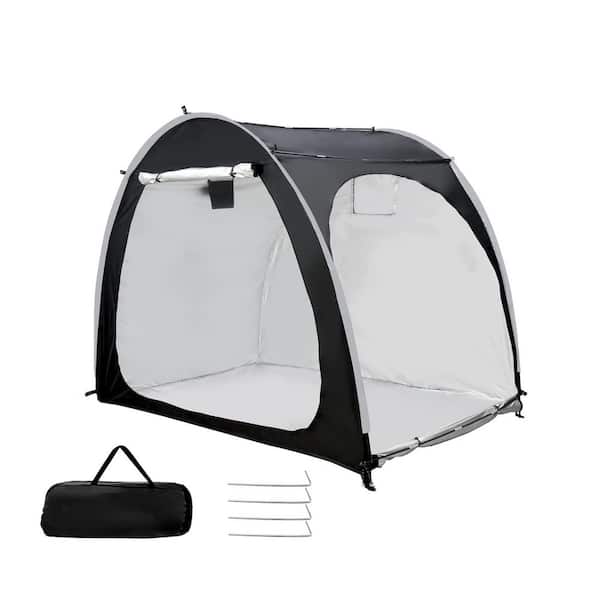 5 ft. x 7 ft. x 5.4 ft. Portable Oxford Foldable Tent Bicycle Garage with Capacity of 4 Bikes for Camping, Garden