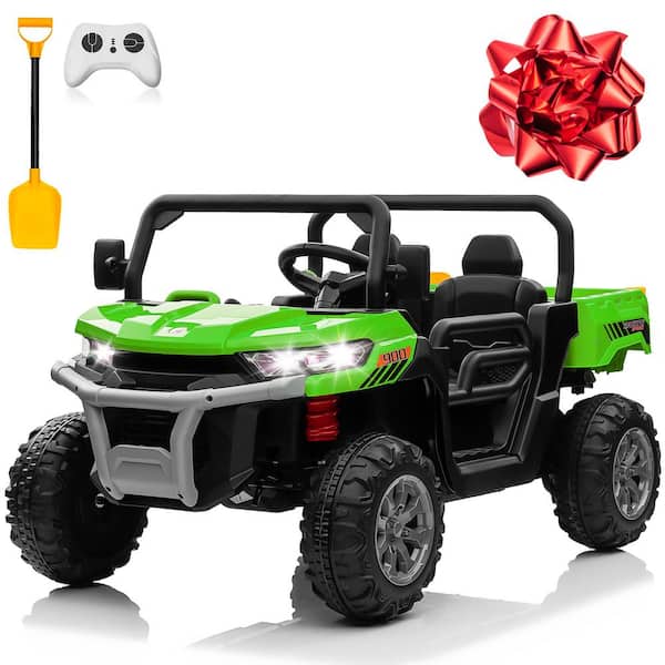 JOYRACER 24-Volt 4 x 200-Watt Ride on Toys with Remote, Metal Frame UTV with 2 XL Seater, 4WD/2WD Switchable, Blue