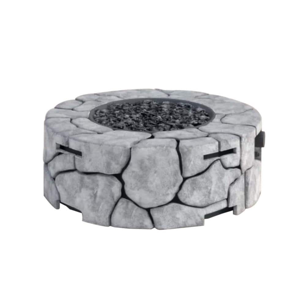 9 in. H x 28 in. W Square Fiber Reinforced Concrete Outdoor Fire pit