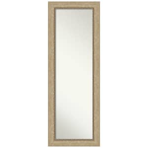 Astor 19 in. x 53 in. Casual Rectangle Framed Champagne On the Door Mirror