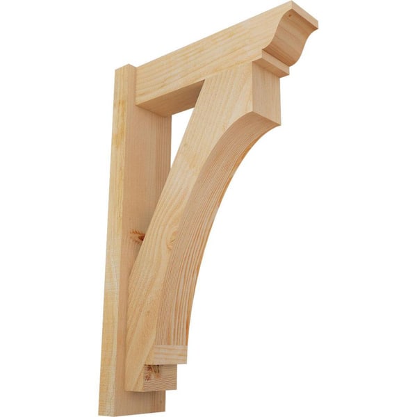 Ekena Millwork 6 in. x 32 in. x 20 in. Douglas Fir Imperial Traditional Rough Sawn Outlooker