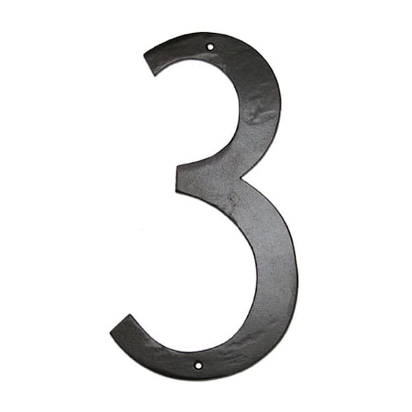 Montague Metal Products 10 in. Standard House Number 3