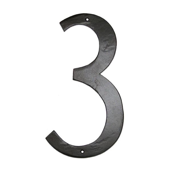 Montague Metal Products 4 in. Standard House Number 3