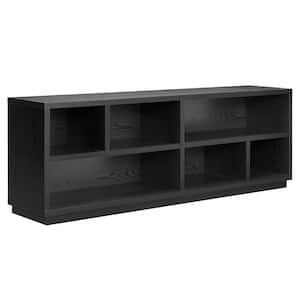 Bowman 70 in. Black Grain TV Stand Fits TV's up to 75 in.