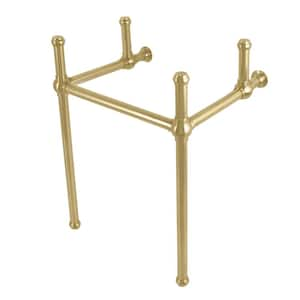 Fauceture Brass Console Sink Leg in Brushed Brass