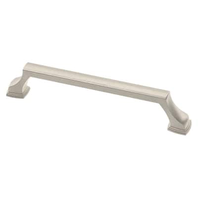 Brightened Opulence 5-1/16 in. (128mm) Center-to-Center Satin Nickel Drawer Pull
