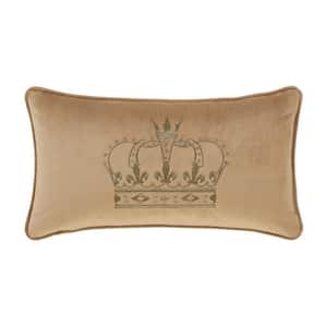 Toulhouse Crown Polyester Crown Boudoir Throw Pillow 15X20"
