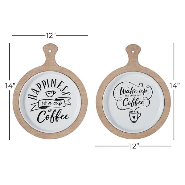 Farmhouse Iron White Wall Decor (Set of 2)