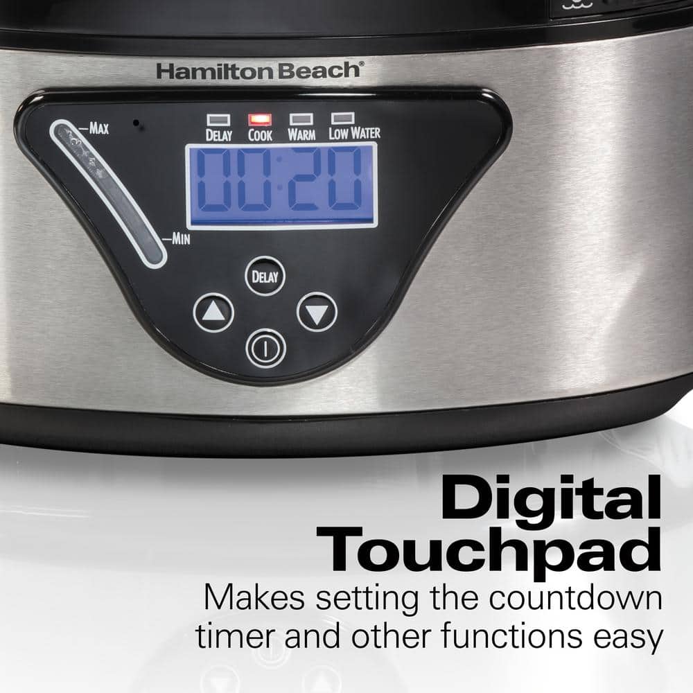 Hamilton Beach 5.5 Quart Digital Stainless Steel Food Steamer