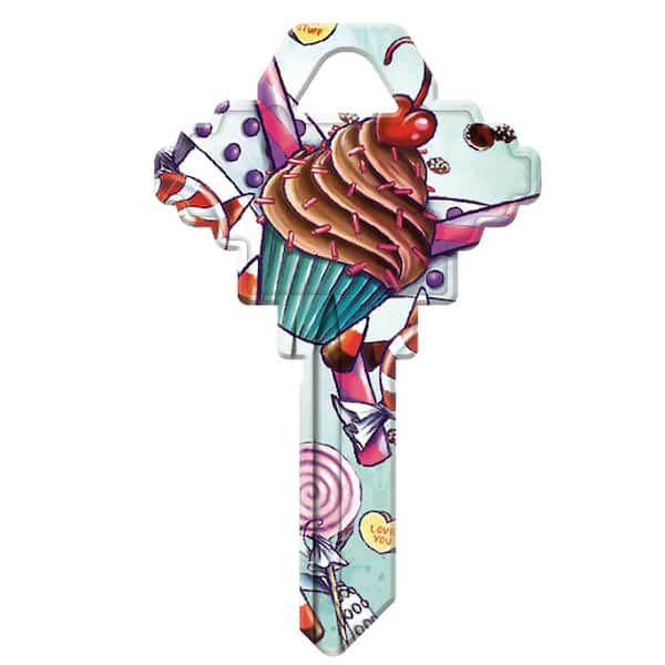 HY-KO SC1-CPBL Keyblank - Cupcake Bling