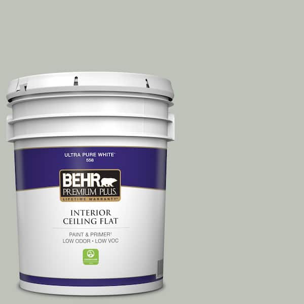 BEHR PREMIUM PLUS 5 gal. #710E-3 Rhino Ceiling Flat Interior Paint