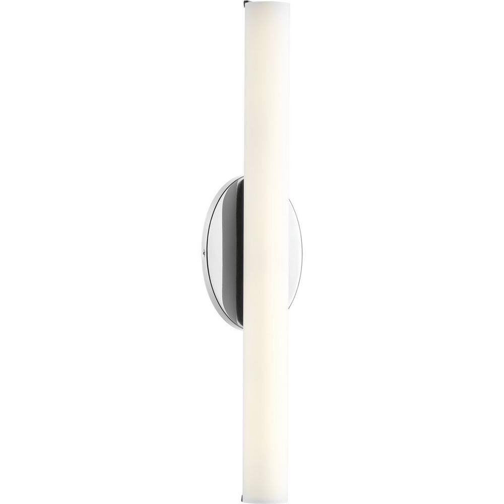 Polished Chrome 22" LED Bath Vanity Light with Opal Glass Shade