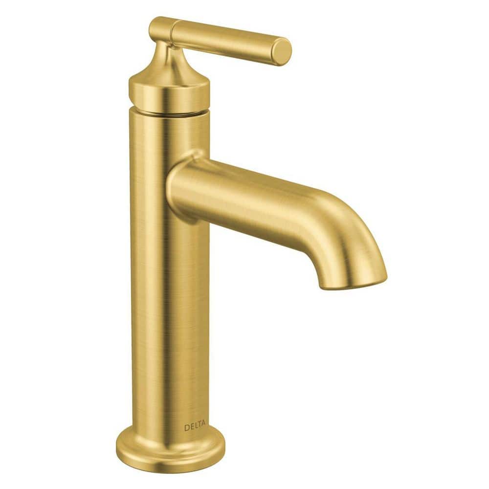 Foundations Design Series Modern Single Handle Single Hole Bathroom Sink Faucet in Brushed Gold price history on PriceWatchPro