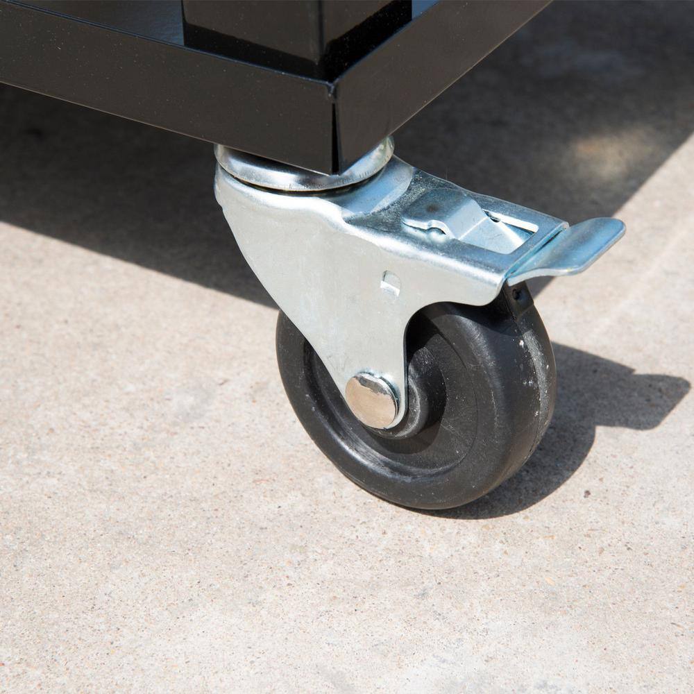 Stainless Steel Rolling Cooler Cart with Wheels and Shelf