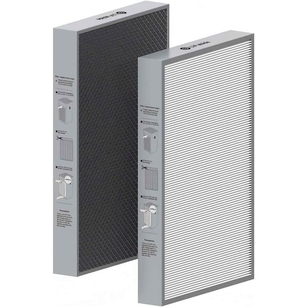 Air Purifier Replacement Filters, 3-in-1 True HEPA H13, High-Efficiency Activated Carbon Filters Set, 1 Set 2-Piece