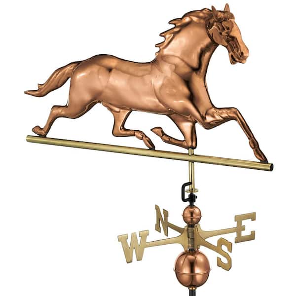 Good Directions Horse Weathervane - Pure Copper