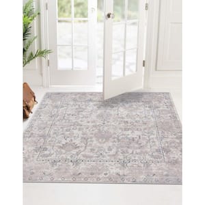 Portland Central Ivory 8 ft. x 8 ft. Square Area Rug