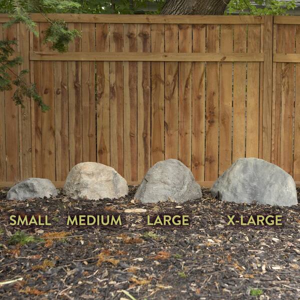 Outdoor Essentials Outdoor Faux Rock Cover - for Landscaping,  Yard Décor, & Gardens - Water-Proof, Lightweight, Wind-Resistant, Tan,  X-Large : Patio, Lawn & Garden