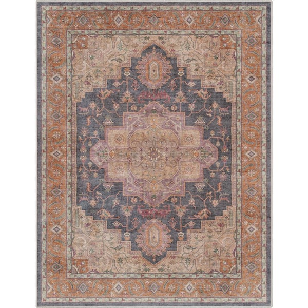 Multi 7 ft. 7 in. x 9 ft. 10 in. Apollo Paris Vintage Oriental Persian Area Rug